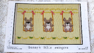 Little Memories Smocking Plate Bunny's Little Swingers 050 OOP